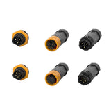 M20 push lock male and female assembled IP67 waterproof connectors