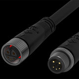 M12 2pin 3pin 4pin 2+3pin 6pin waterproof connectors with customized cable